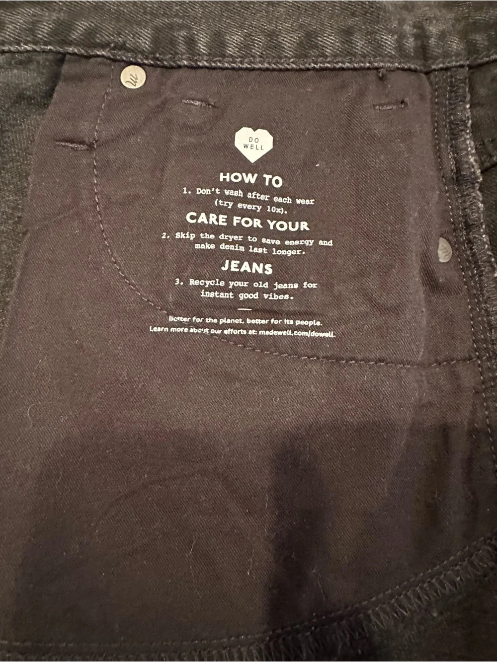 Madewell Black Denim Mini Skirt with Front Zipper - Picture 7 of 11